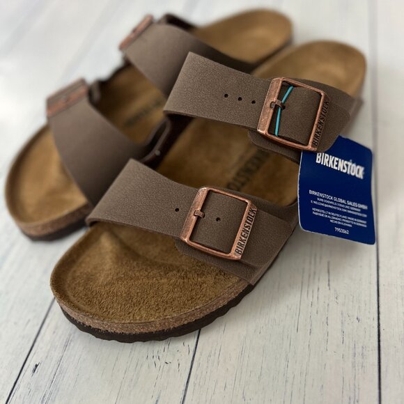 nwt BIRKENSTOCK leather arizona sandals womens 10 - Picture 2 of 3